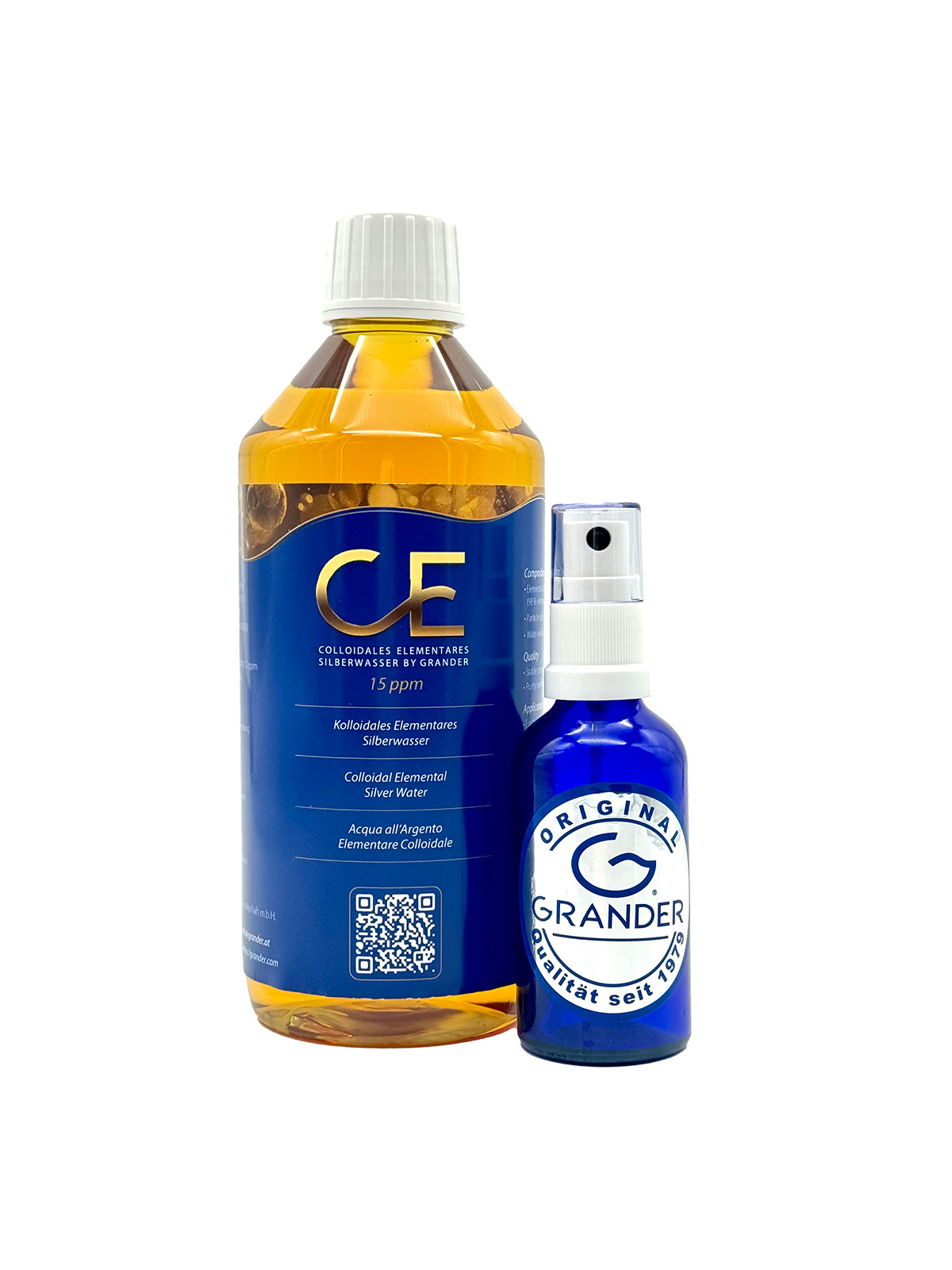 GRANDER®- kolloidales elementares Silberwasser 500 ml 15 ppm