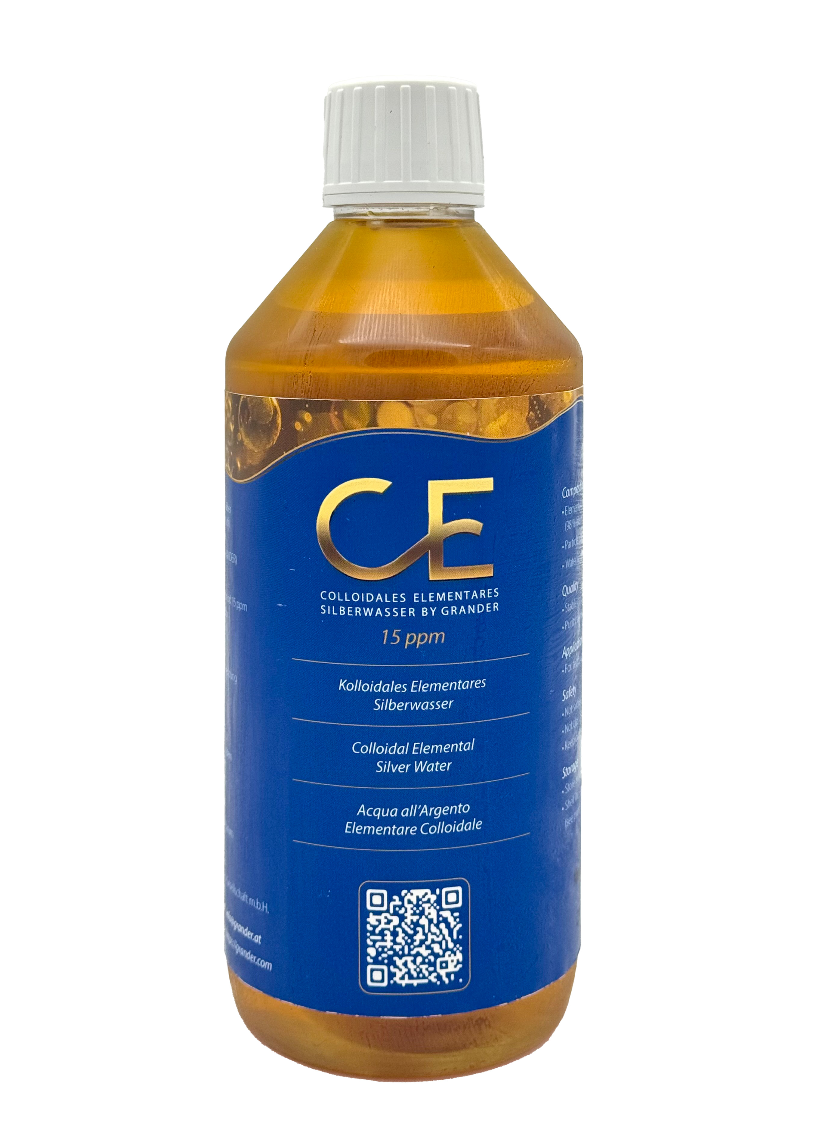 GRANDER®- kolloidales elementares Silberwasser 500 ml 15 ppm